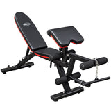 Multifunctional Incline/Decline Bench with Leg Press and Bicep Workout
