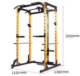 Heavy Duty Yellow Power Rack