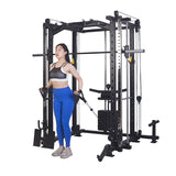 Smith Machine With Weights (Black/Gray)