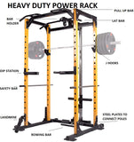 Heavy Duty Yellow Power Rack