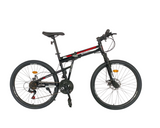 Folding Bike,21 Speed Mountain Bike, 26 Inches Spoke Wheels