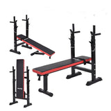 Bench with barbell stand